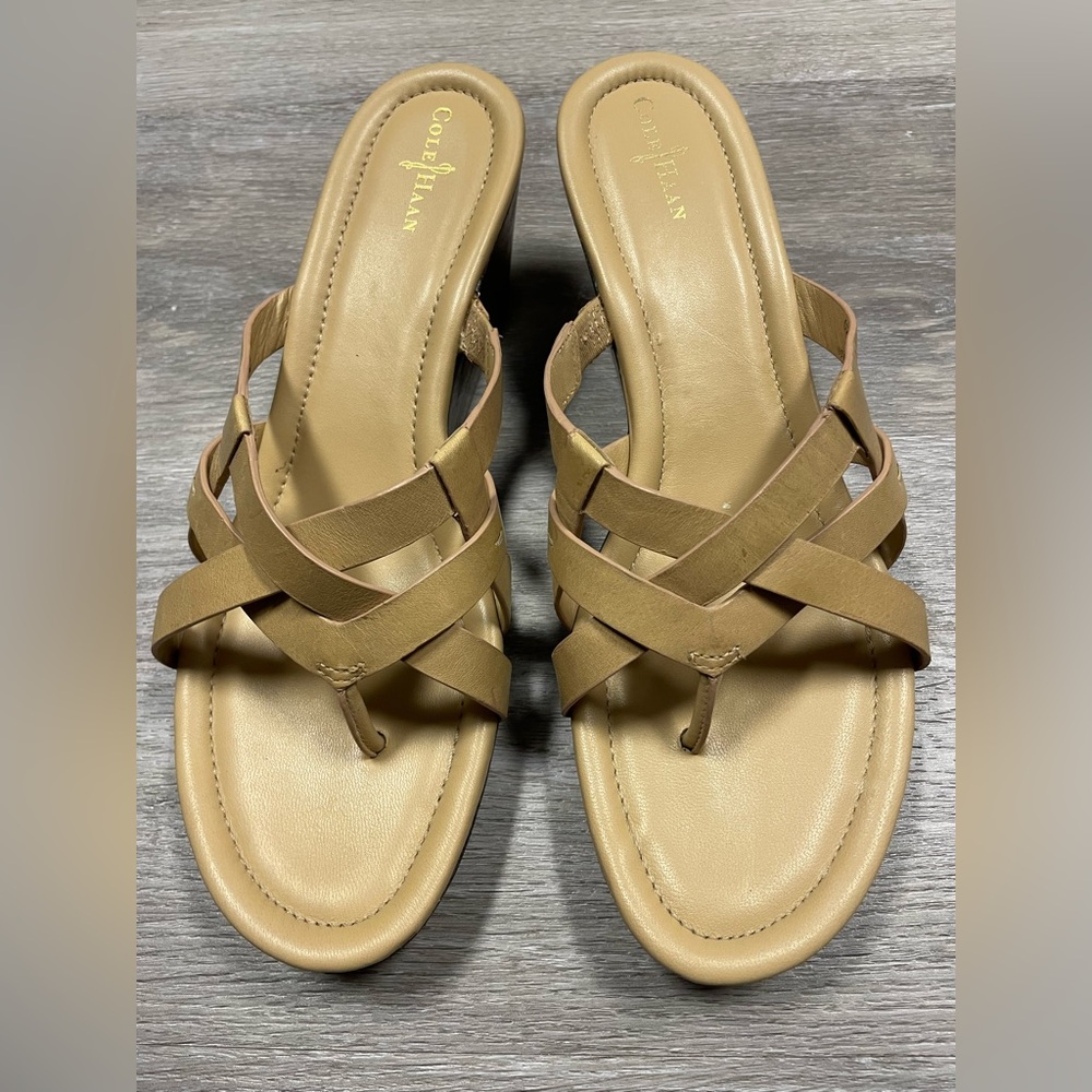 Cole Haan Nike Air Slip-on Wedge Sandals Size 10B